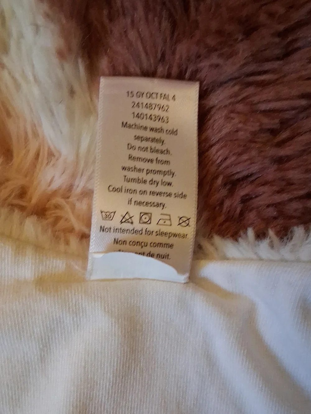 Gymboree Cream Plush Button-Front Jacket
